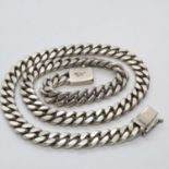 Heavy chunky silver chain 20cm long 139.1g