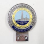 1964 Blackpool Motor Police Rally Bumper Badge