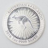 Australian kangaroo 1oz silver coin