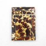 Tortoiseshell card case 4.5" x 3"