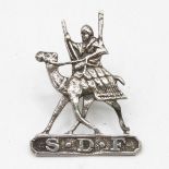 Scarce silver Sudan Defence Force silver badge