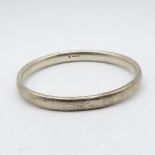 English HM designer made very heavy silver bangle 59.5g