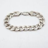 Heavy gent's silver bracelet 58g