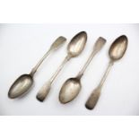 4 x Antique Georgian IV Hallmarked 1822 London STERLING SILVER Teaspoons (87g)