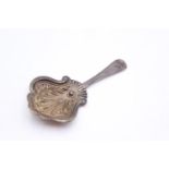 Antique Victorian Hallmarked 1894 Birmingham STERLING SILVER Caddy Spoon (13g)