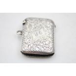 Antique Hallmarked 1913 Birmingham STERLING SILVER Vesta Case (19g)