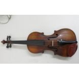 Very good old violin (over 150 years old) with good tone, full size in playable condition