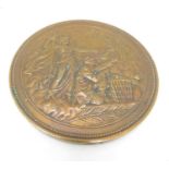 Large bronze medal 2 3/4" diameter see photos