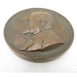 Large 2.5" bronze medal to Gen. US Grant