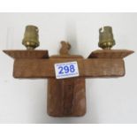 Double squirrelman wall sconce