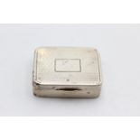 Vintage Hallmarked 1926 Birmingham STERLING SILVER Snuff / Trinket Box (17g)