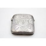 Antique Victorian Hallmarked 1899 Birmingham STERLING SILVER Vesta Case (40g)