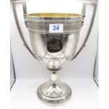 Rare and very valuable Paul Storr cup 72.66oz presented to Steeplechase for Hunters cup 1863 15"