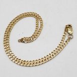 9ct gold chunky chain 16" long 7.8g