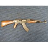 Deactivated with certificates AK47 assault rifle Birmingham Gun Barrel Proof House certificate