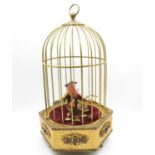 9" Automaton chirping birds in cage fully working