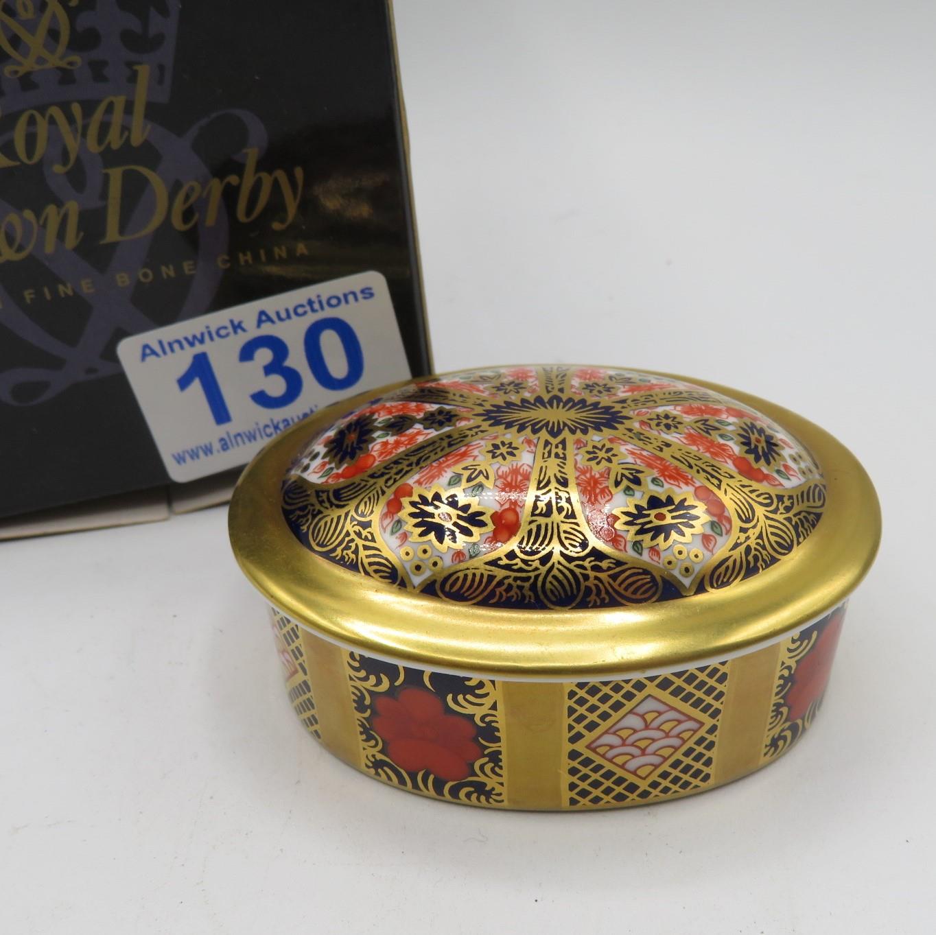 Royal Crown Derby Old Imari trinket box boxed - Image 2 of 4