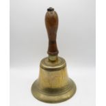 Vintage School bell 10" long