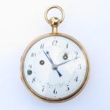 Very large 18ct Georgian Circa1800 Verge pocket watch by Meuron and Co. of Geneva with quarter