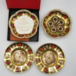 Collection of 4x Royal Crown Derby 1128 pin dishes