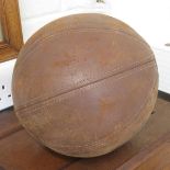 Large leather medicine ball