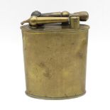 Original large brass desk lighter 4" high