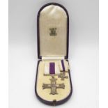 WWII Military Cross and miniature in original box awarded to Philip Douglas Ronald Kindelsley, a