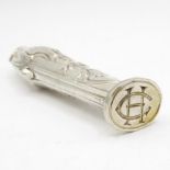 Silver Art Nouveau seal 4" long