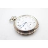 Vintage Gents J.W. Benson .925 SILVER POCKET WATCH Hand-Wind WORKING (119g)