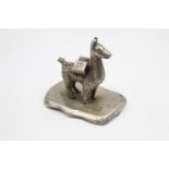 Vintage .900 SILVER Decorative Alpaca / Lama Figure / Ornament (71g)