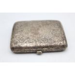 Antique Hallmarked 1913 Birmingham STERLING SILVER Cigarette Case (81g)