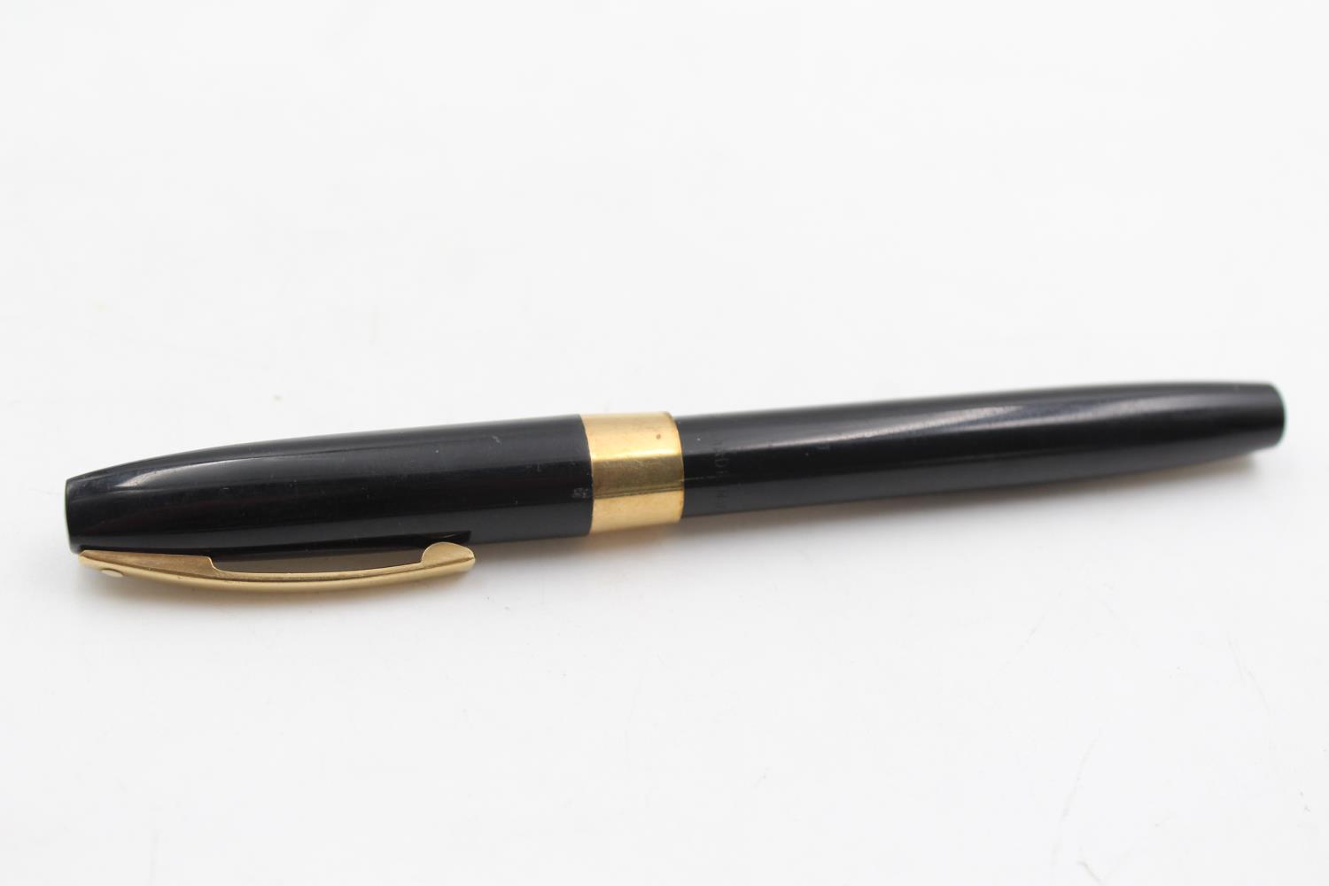 Vintage SHEAFFER Imperial Black FOUNTAIN PEN w/ 14ct Gold Nib WRITING - Bild 6 aus 6