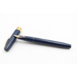 Vintage SHEAFFER Imperial Navy FOUNTAIN PEN w/ 14ct Gold Nib WRITING