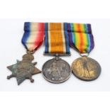 WW1 1914-15 Star Trio To M2-055360 PTE F.H Chatters A.S.C