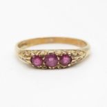 9ct gold gypsy set ring 1.8g size O