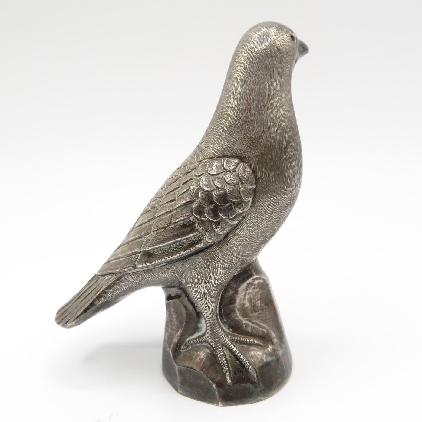 Chinese HM silver pigeon pepperette - Bild 4 aus 6