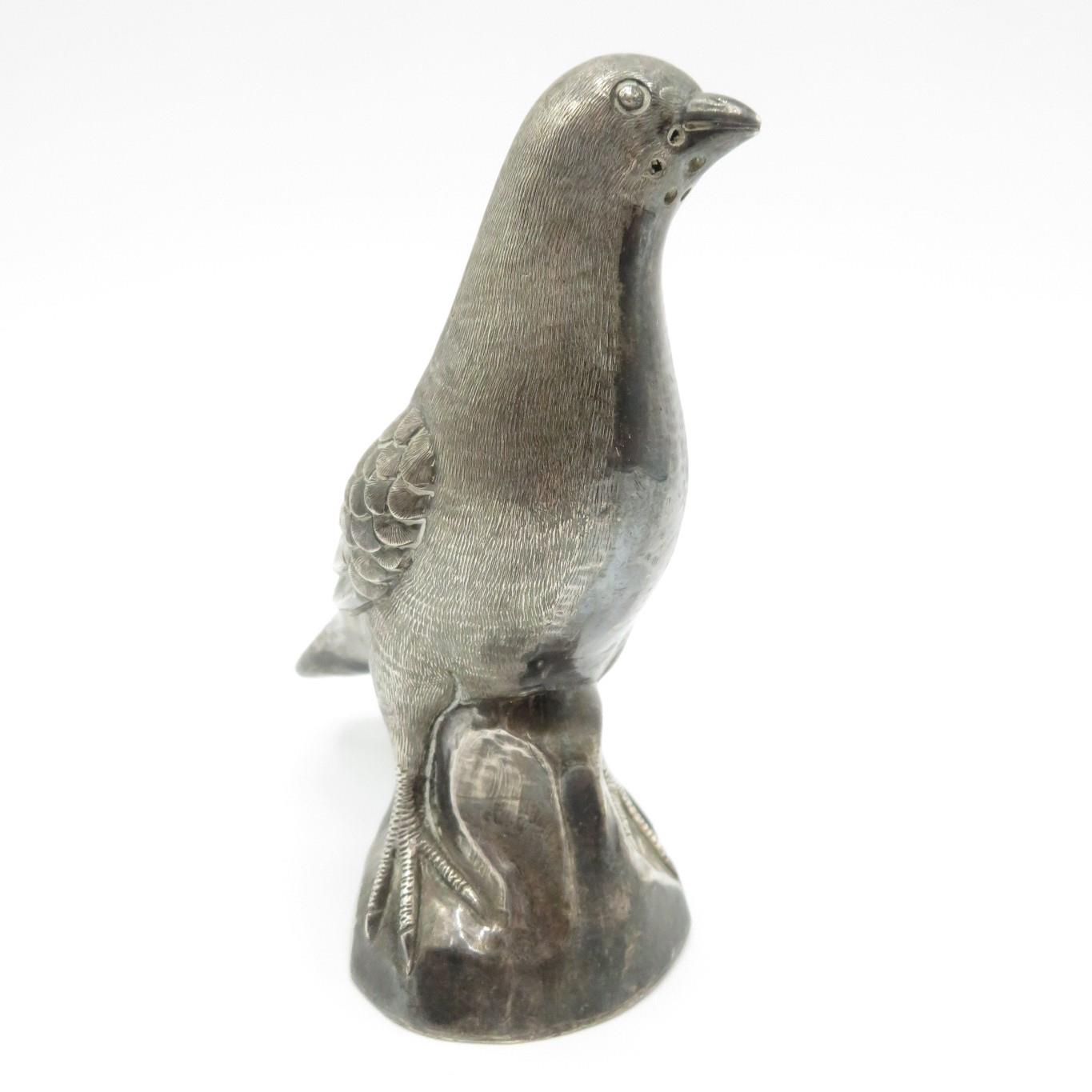 Chinese HM silver pigeon pepperette - Bild 3 aus 6