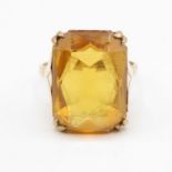 9ct gold and citrine ring 5.3g size P