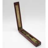 Wooden boxed sovereign scales