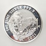 Britannia 1oz pure silver coin