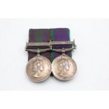 ER.II Officers Mounted Medal Medal Pair To J.R Yerburgh R.E