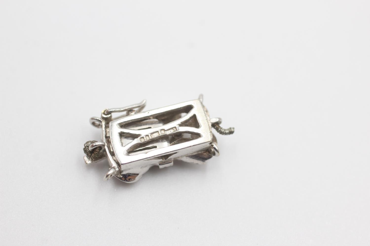 9ct white gold diamond clasp (3.2g) - Image 4 of 4