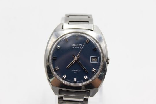 Vintage Gents SEIKO Blue Dial WRISTWATCH Automatic WORKING Ref. 7005-8042  Vintage Gents SEIKO Blu