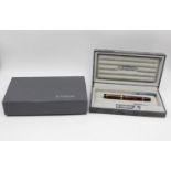 PARKER Duofold International Burgundy Lacquer FOUNTAIN PEN w/ 18ct Gold Nib