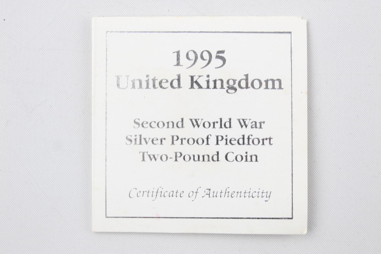 ROYAL MINT .925 STERLING SILVER Proof Piedfort Â£2 Coin Boxed w/ COA (31g) - Bild 6 aus 9