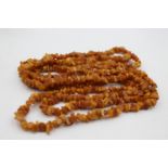 Amber Raw Chip Necklace (85g)