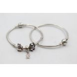 2 X Sterling Silver Pandora Charm Bracelets (32g)