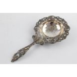 Vintage Stamped .900 SILVER Dutch Gerofabriek Ornate Tea Strainer (59g)