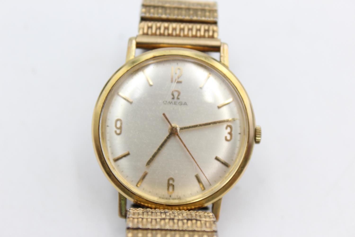 Vintage Gents OMEGA Gold Tone Dress Style WRISTWATCH Hand-Wind WORKING - Image 2 of 5