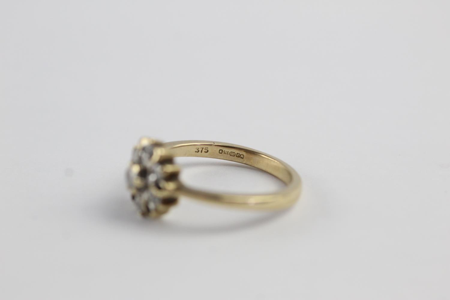 9ct gold diamond ring (2.7g) size N - Image 4 of 7
